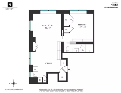 320 E 42nd St #1918, New York, NY 10017