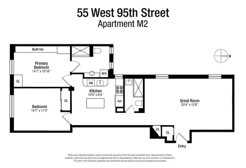 55 W 95th St #M2, New York, NY 10025