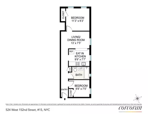 524 W 152nd St #15, New York, NY 10031