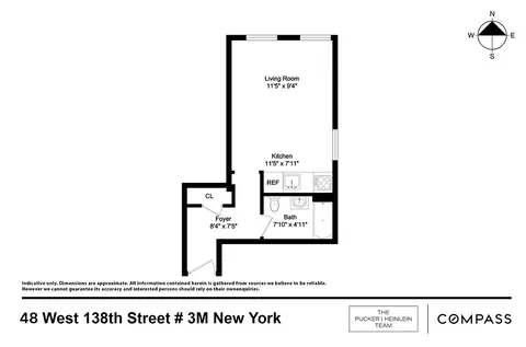 48 W 138th St #3M, New York, NY 10037