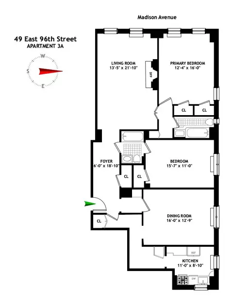 49 E 96th St #3A, New York, NY 10128