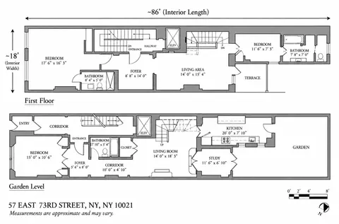 57 E 73rd St #1/2, New York, NY 10021
