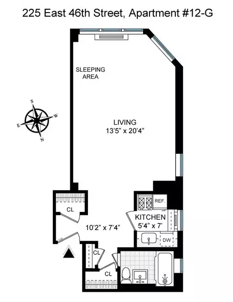 225 E 46th St #12G, New York, NY 10017