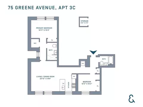 75 Greene Ave #3-C, Brooklyn, NY 11238