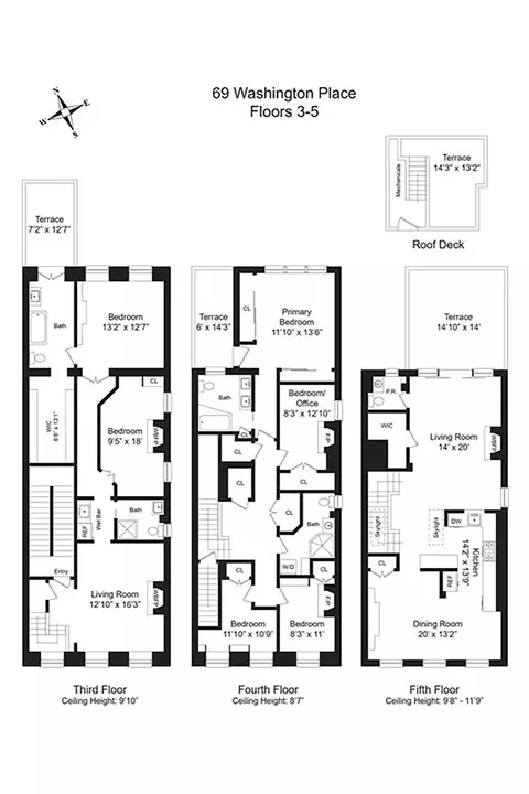 69 Washington Pl #3/4/5, New York, NY 10011