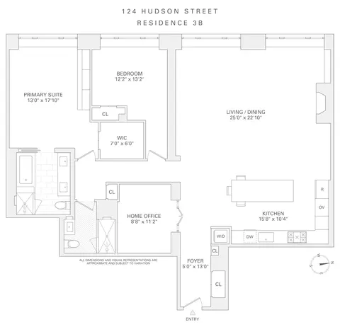 124 Hudson St #3B, New York, NY 10013