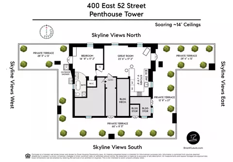 400 E 52nd St #PHTOWER, New York, NY 10022