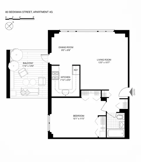 80 Beekman St #4G, New York, NY 10038
