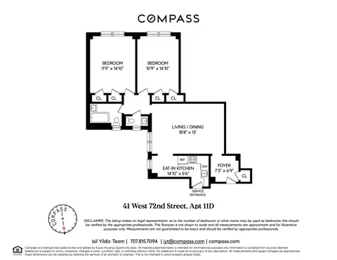 41 W 72nd St #11D, New York, NY 10023