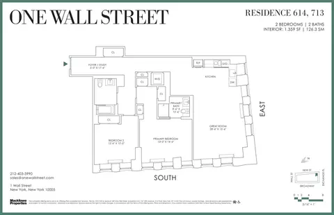 1 Wall St #713, New York, NY 10005