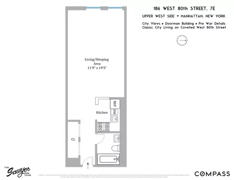 186 W 80th St #7E, New York, NY 10024