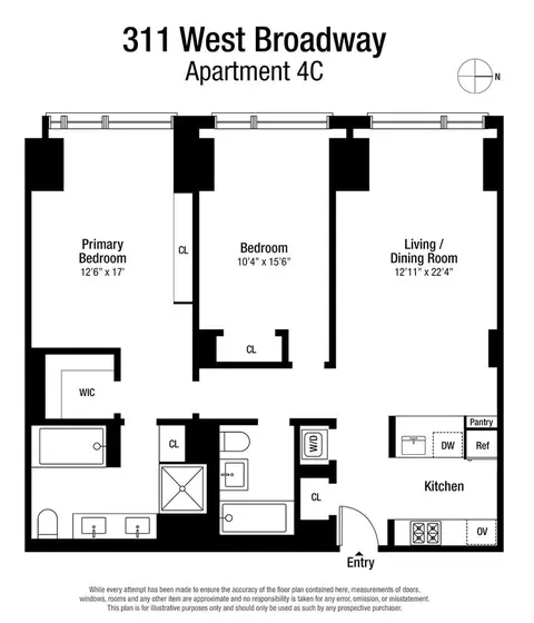 311 W Broadway #4C, New York, NY 10013