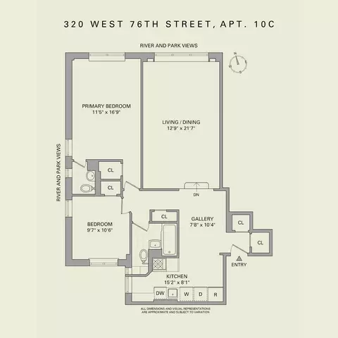 320 W 76th St #10C, New York, NY 10023