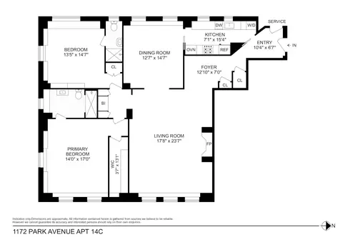 1172 Park Ave #14C, New York, NY 10128