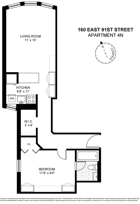 160 E 91st St #4N, New York, NY 10128