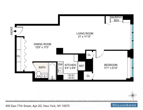 400 E 77th St #2-G, New York, NY 10075