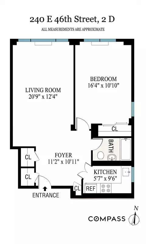 240 E 46th St #2D, New York, NY 10017
