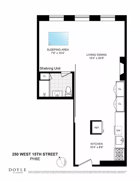 250 W 15th St #PH6E, New York, NY 10011