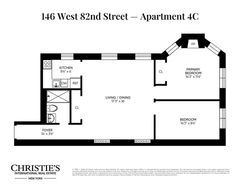 146 W 82nd St #4C, New York, NY 10024