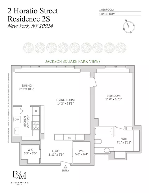 2 Horatio St #2S, New York, NY 10014
