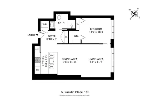 5 Franklin Pl #11B, New York, NY 10013