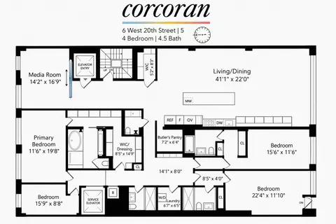 6 W 20th St #5, New York, NY 10011