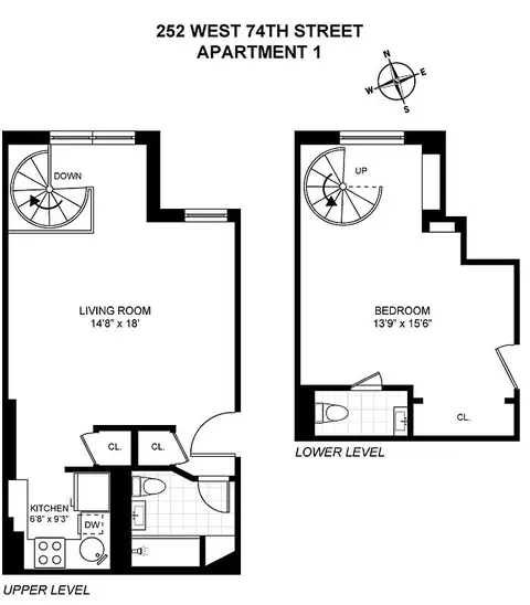 252 W 74th St #1, New York, NY 10023