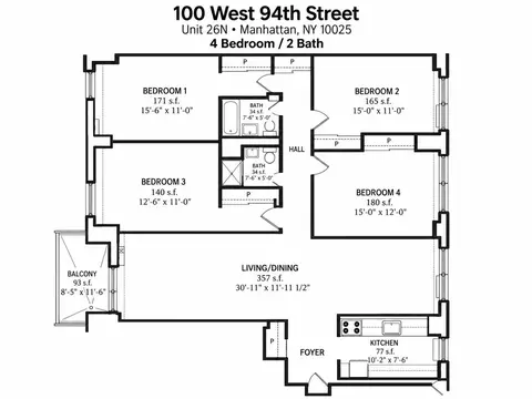 100 W 94th St #26-N, New York, NY 10025