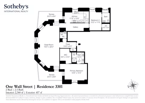 1 Wall St #3301, New York, NY 10005