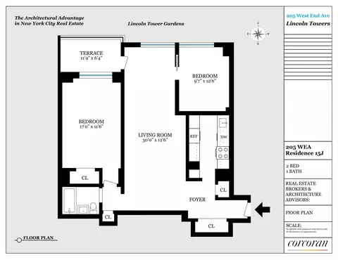 205 W End Ave #15J, New York, NY 10023