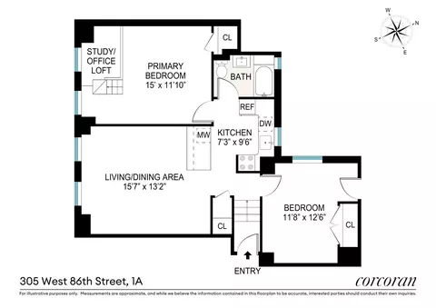 305 W 86th St #1A, New York, NY 10024