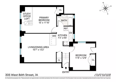 305 W 86th St #1A, New York, NY 10024