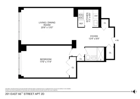 201 E 66th St #2D, New York, NY 10065