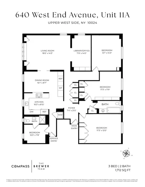 640 W End Ave #11A, New York, NY 10024