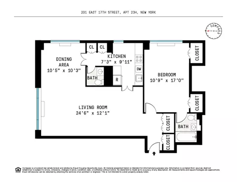 201 E 17th St #23H, New York, NY 10003