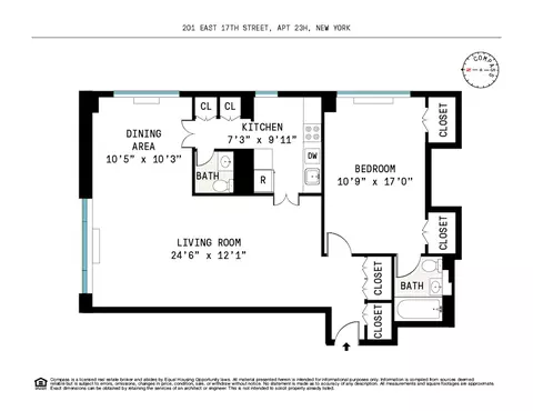 201 E 17th St #23H, New York, NY 10003