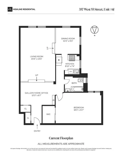 357 W 55th St #6J, New York, NY 10019