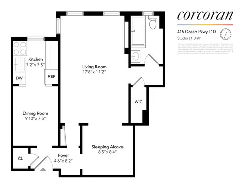 415 Ocean Pkwy #1D, Brooklyn, NY 11218