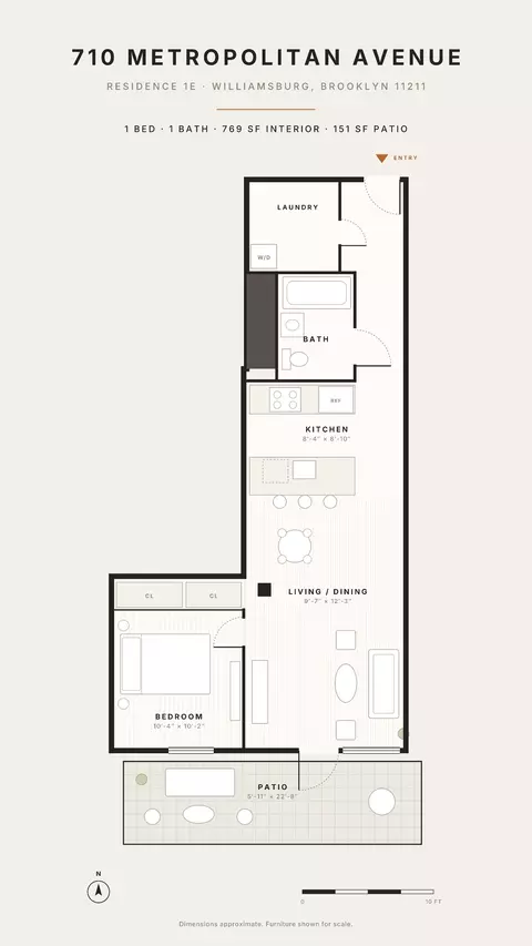710 Metropolitan Ave #1E, Brooklyn, NY 11211