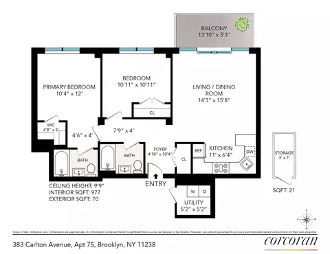 383 Carlton Ave #7S, Brooklyn, NY 11238