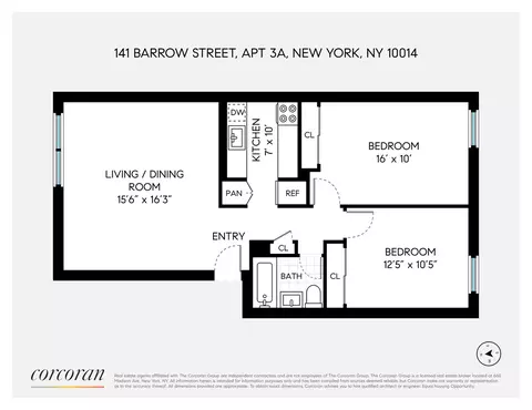141 Barrow St #3A, New York, NY 10014