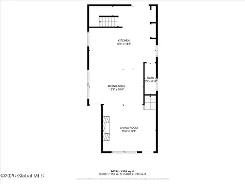 Floorplan - 701 Vale Pl, Schenectady, NY 12308 photo 2 of 6