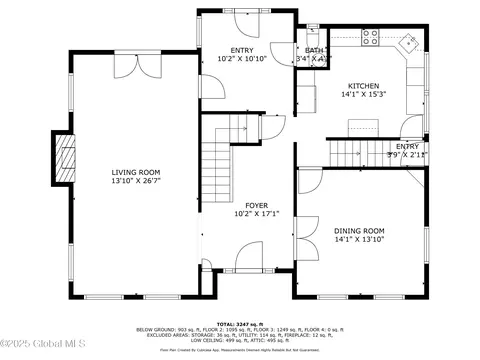 Floorplan - 1435 Lowell Rd, Schenectady, NY 12308 photo 2 of 9