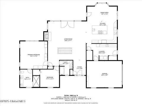 Floorplan - 1695 Pilot Knob Rd, Kattskill Bay, NY 12844 photo 2 of 5