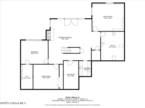 Floorplan - 1695 Pilot Knob Rd, Kattskill Bay, NY 12844 photo 3 of 5