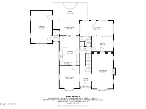 Floorplan - 1726 Wendell Ave, Schenectady, NY 12308 photo 2 of 4