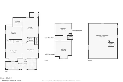 Floorplan - 435 Anthony St, Schenectady, NY 12308 photo 3 of 3