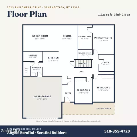 Floorplan - 2023 Philomena Dr, Schenectady, NY 12303 photo 3 of 3