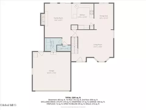 Floorplan - 33 Harwick Dr, Glenmont, NY 12077 photo 1 of 3