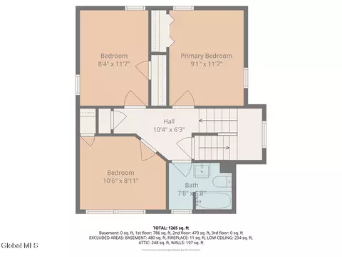 Floorplan - 1075 Keyes Ave, Schenectady, NY 12309 photo 2 of 4